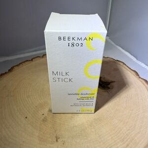 BEEKMAN 1802 Milk Stick Invisible Deodorant Aluminum Free | 2.5 fl. oz/70g